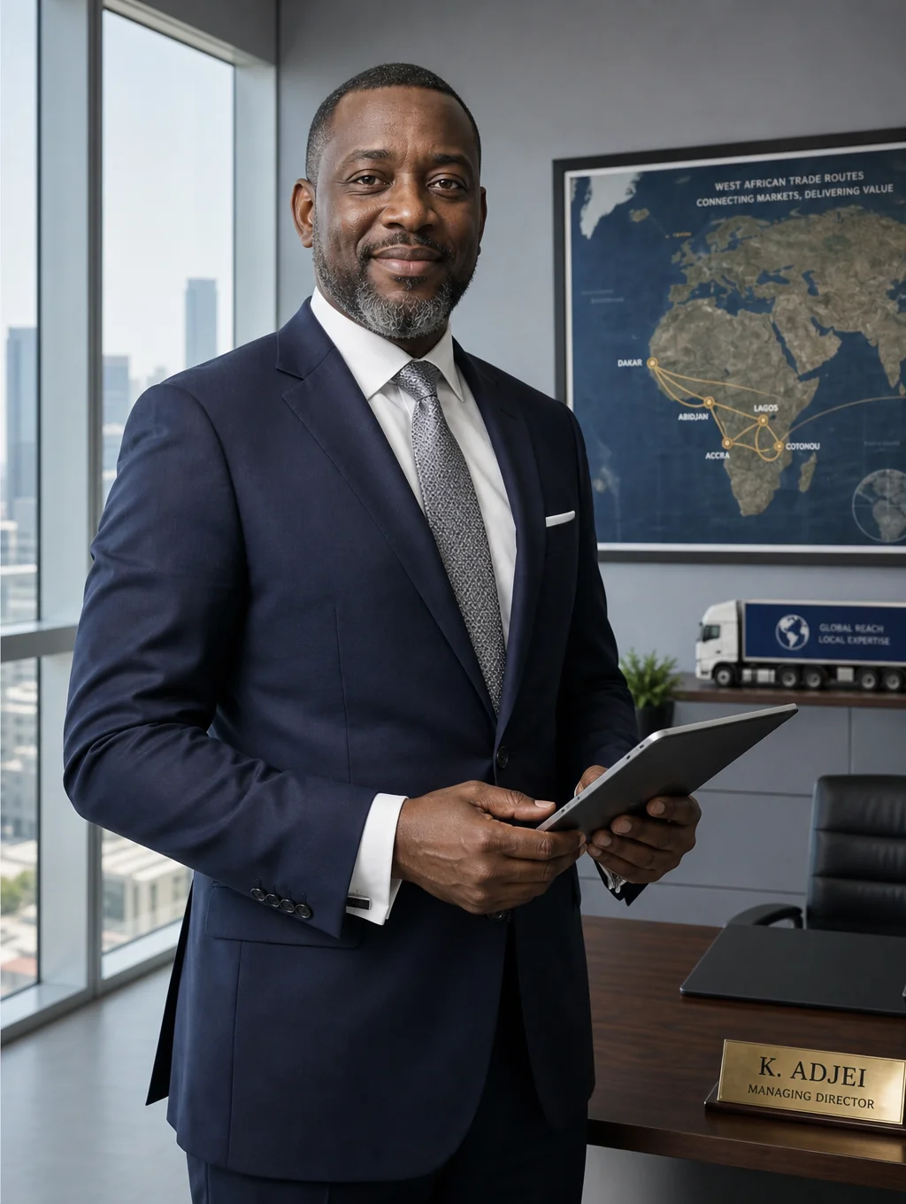 Portrait of Daniel Okafor, Financial Analyst