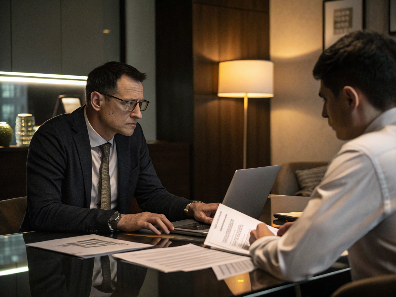 Consultant providing tax advisory services